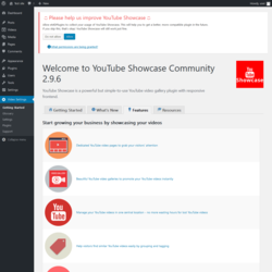 Page screenshot: Video Settings &rarr; Features