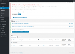 Page screenshot: Videos