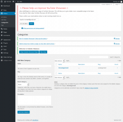 Page screenshot: Videos &rarr; Categories