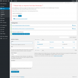 Page screenshot: Videos &rarr; Categories