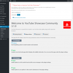 Page screenshot: Video Settings &rarr; Release Notes