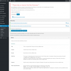 Page screenshot: Video Settings &rarr; Glossary