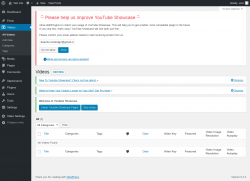 Page screenshot: Videos