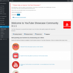 Page screenshot: Video Settings &rarr; Features