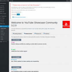 Page screenshot: Video Settings &rarr; Release Notes