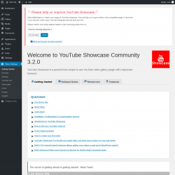 Page screenshot: Getting Started &lsaquo; Test site &mdash; WordPress