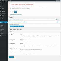 Page screenshot: Video Settings &rarr; Settings