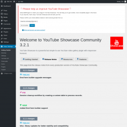 Page screenshot: Video Settings &rarr; Release Notes