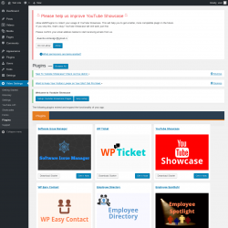 Page screenshot: Video Settings &rarr; Plugins