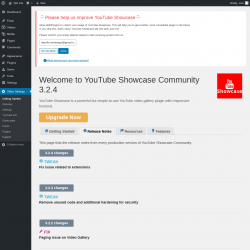 Page screenshot: Video Settings &rarr; Release Notes