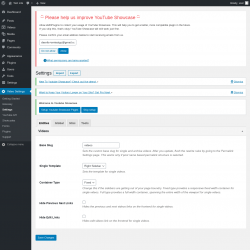 Page screenshot: Video Settings &rarr; Settings