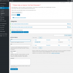 Page screenshot: Videos &rarr; Categories
