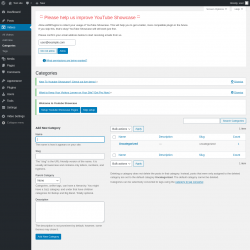Page screenshot: Videos &rarr; Categories