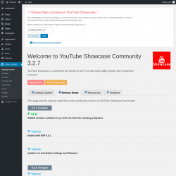 Page screenshot: Video Settings &rarr; Release Notes