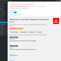 Page screenshot: Video Settings &rarr; Release Notes