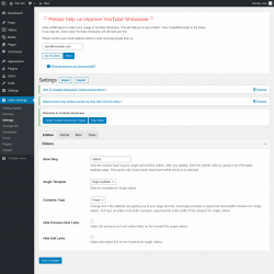 Page screenshot: Video Settings &rarr; Settings