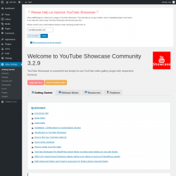 Page screenshot: Getting Started &lsaquo; Test site &mdash; WordPress