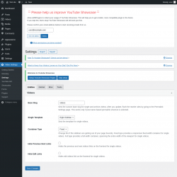 Page screenshot: Video Settings &rarr; Settings