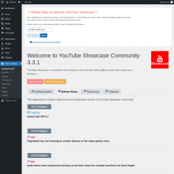 Page screenshot: Video Settings &rarr; Release Notes
