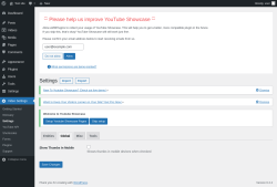 Page screenshot: Video Settings &rarr; Settings &rarr; Global