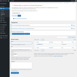 Page screenshot: Videos &rarr; Categories