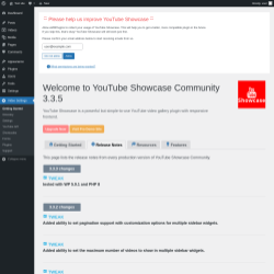 Page screenshot: Video Settings &rarr; Release Notes