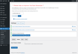 Page screenshot: Video Settings &rarr; Settings &rarr; Global