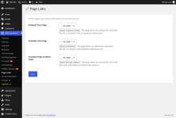 Page screenshot: Shift Scheduler &rarr; Page Links
