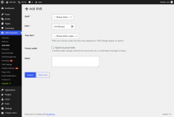 Page screenshot: Shift Scheduler &rarr; Add Shift