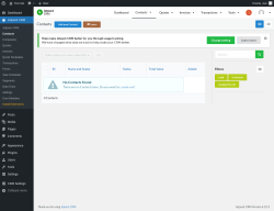 Page screenshot: Jetpack CRM  &rarr; Contacts