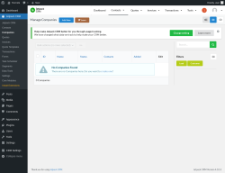 Page screenshot: Jetpack CRM  &rarr; Companies
