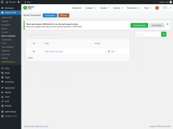 Page screenshot: Jetpack CRM  &rarr; Quote Templates