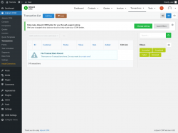 Page screenshot: Jetpack CRM  &rarr; Transactions