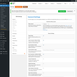 Page screenshot: Jetpack CRM  &rarr; Settings