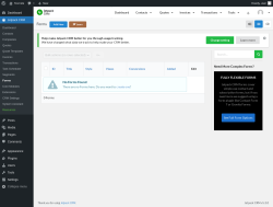 Page screenshot: Jetpack CRM  &rarr; Forms