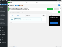 Page screenshot: Jetpack CRM  &rarr; Segments