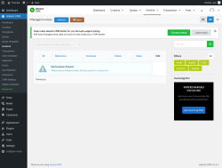 Page screenshot: Jetpack CRM  &rarr; Invoices