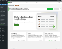 Page screenshot: Jetpack CRM  &rarr; Resources