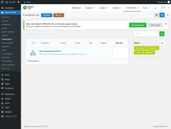 Page screenshot: Jetpack CRM  &rarr; Transactions