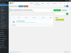 Page screenshot: Jetpack CRM  &rarr; Companies