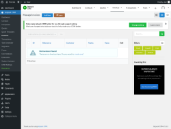 Page screenshot: Jetpack CRM  &rarr; Invoices