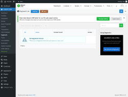 Page screenshot: Jetpack CRM  &rarr; Segments
