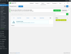 Page screenshot: Jetpack CRM  &rarr; Quotes