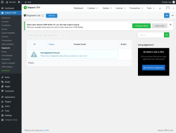 Page screenshot: Jetpack CRM  &rarr; Segments