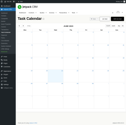 Page screenshot: Jetpack CRM  &rarr; Task Scheduler