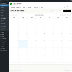 Page screenshot: Jetpack CRM  &rarr; Task Scheduler