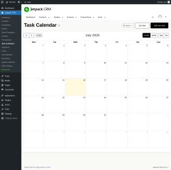 Page screenshot: Jetpack CRM  → Task Scheduler