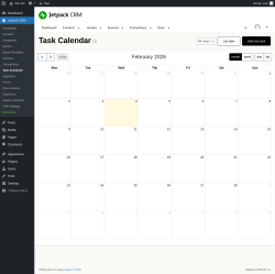 Page screenshot: Jetpack CRM  &rarr; Task Scheduler