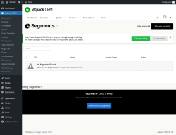 Page screenshot: Jetpack CRM  &rarr; Segments