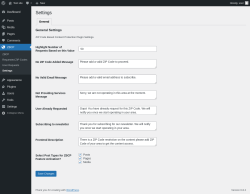 Page screenshot: ZBCP → Settings